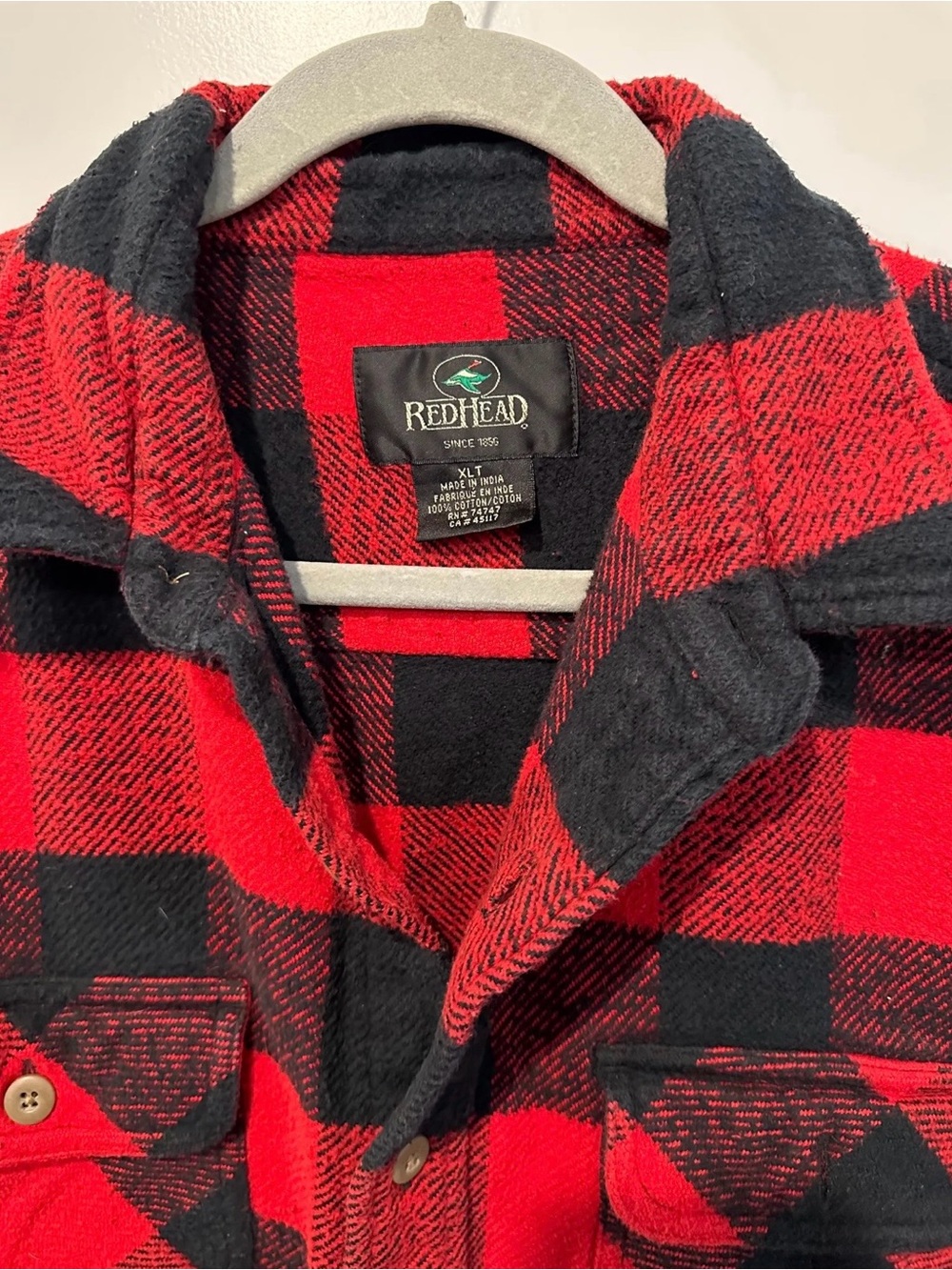 PENNYWISE IT movie spooky horror HALLOWEEN upcycled, thick flannel shirt, XLT - Picture 4 of 5